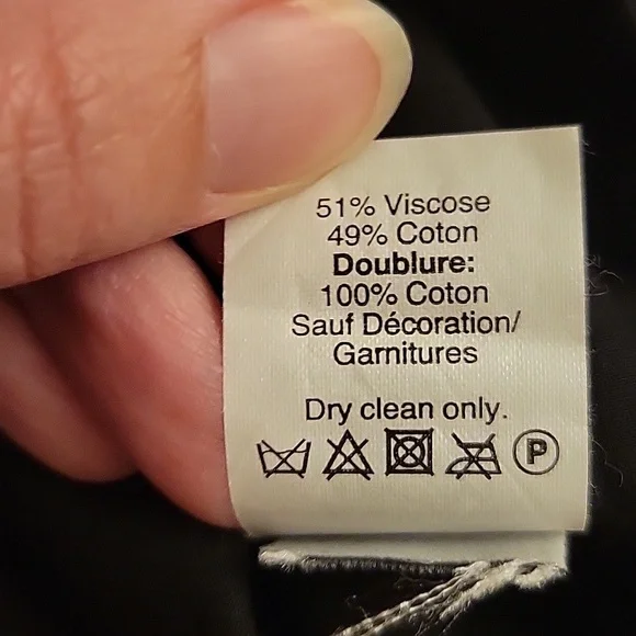 Madewell | Black Embroidered Signal Dress with Orange Stitching in size Small - Picture 11 of 11